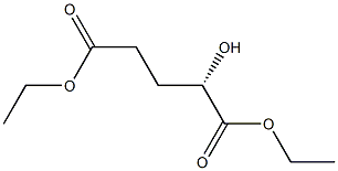 [S,(+)]-2-Hydroxyglutaric acid diethyl ester 구조식 이미지