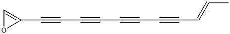 1,2-Epoxy-1,11-tridecadiene-3,5,7,9-tetryne Structure