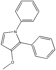 1,2-Diphenyl-3-(methyloxy)-1H-pyrrole 구조식 이미지