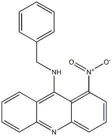 9-(Benzylamino)-1-nitroacridine 구조식 이미지