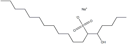5-Hydroxyoctadecane-6-sulfonic acid sodium salt 구조식 이미지