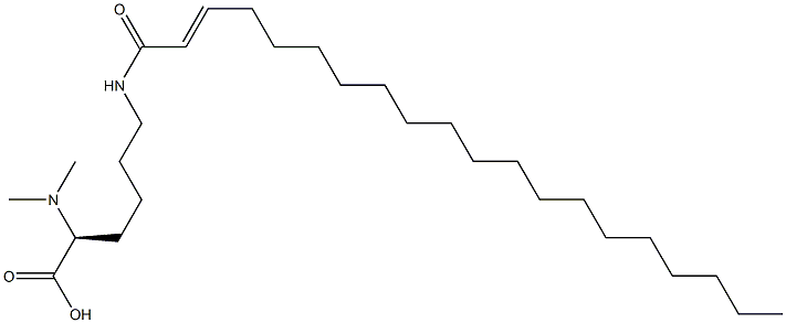 N6-(2-Icosenoyl)-N2,N2-dimethyllysine 구조식 이미지