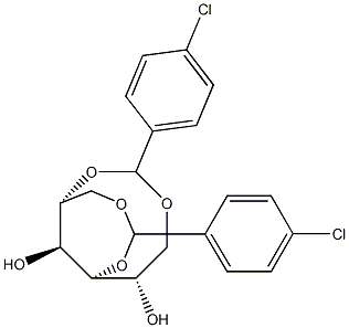 1-O,4-O:2-O,6-O-Bis(4-chlorobenzylidene)-L-glucitol Structure