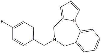 5-(4-Fluorobenzyl)-5,6-dihydro-4H-pyrrolo[1,2-a][1,4]benzodiazepine Structure