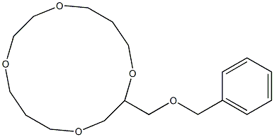 2-Benzyloxymethyl-1,4,8,11-tetraoxacyclotetradecane Structure