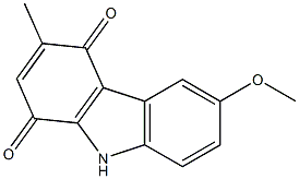 6-Methoxy-3-methyl-9H-carbazole-1,4-dione 구조식 이미지