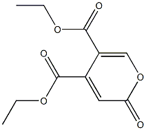 2-Oxo-2H-pyran-4,5-dicarboxylic acid diethyl ester 구조식 이미지