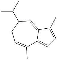 6,7-Dihydro-7-isopropyl-1,4-dimethylazulene Structure