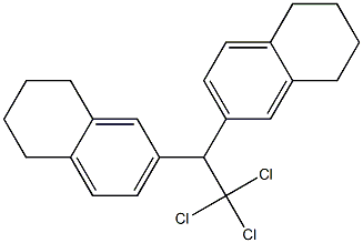 2,2-Bis(5,6,7,8-tetrahydronaphthalen-2-yl)-1,1,1-trichloroethane Structure