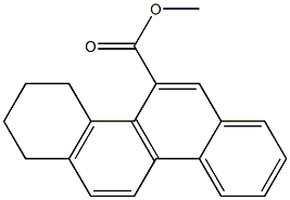 1,2,3,4-Tetrahydro-5-chrysenecarboxylic acid methyl ester Structure