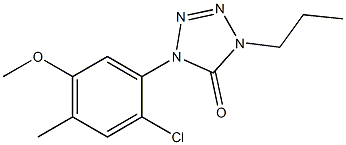 1-(2-Chloro-4-methyl-5-methoxyphenyl)-4-propyl-1H-tetrazol-5(4H)-one Structure