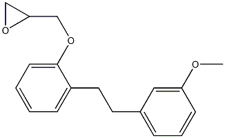 3-[o-[2-(m-Methoxyphenyl)ethyl]phenoxy]-1,2-epoxypropane 구조식 이미지