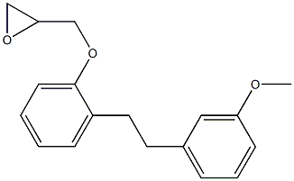 3-[o-[2-(m-Methoxyphenyl)ethyl]phenoxy]-1,2-epoxypropane Structure