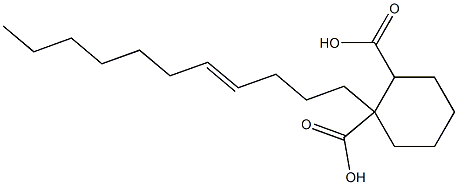 Cyclohexane-1,2-dicarboxylic acid hydrogen 1-(4-undecenyl) ester Structure