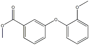 3-(2-Methoxyphenoxy)benzoic acid methyl ester 구조식 이미지