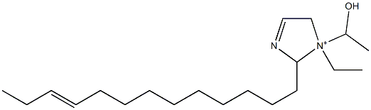 1-Ethyl-1-(1-hydroxyethyl)-2-(10-tridecenyl)-3-imidazoline-1-ium 구조식 이미지