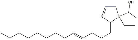 1-Ethyl-1-(1-hydroxyethyl)-2-(4-tridecenyl)-3-imidazoline-1-ium 구조식 이미지