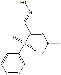 3-(Dimethylamino)-2-(phenylsulfonyl)propenal oxime Structure