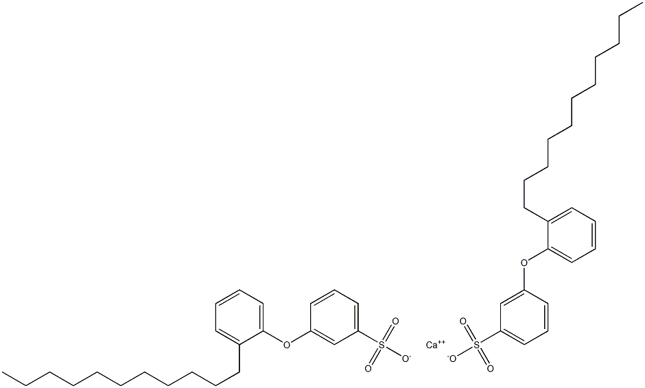 Bis[3-(2-undecylphenoxy)benzenesulfonic acid]calcium salt Structure