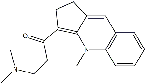 1,2-Dihydro-3-(3-dimethylaminopropionyl)-4-methyl-4H-cyclopenta[b]quinoline Structure