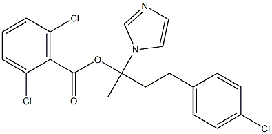2,6-Dichlorobenzoic acid 1-(1H-imidazol-1-yl)methyl-3-(4-chlorophenyl)propyl ester 구조식 이미지
