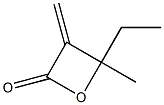 4-Ethyl-4-methyl-3-methyleneoxetan-2-one 구조식 이미지