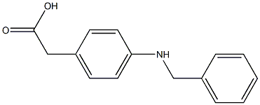 2-[p-(Benzylamino)phenyl]acetic acid Structure