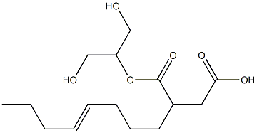 2-(4-Octenyl)succinic acid hydrogen 1-[2-hydroxy-1-(hydroxymethyl)ethyl] ester 구조식 이미지