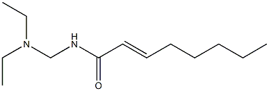 N-[(Diethylamino)methyl]-2-octenamide 구조식 이미지