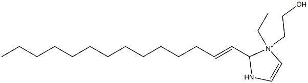 1-Ethyl-1-(2-hydroxyethyl)-2-(1-tetradecenyl)-4-imidazoline-1-ium 구조식 이미지