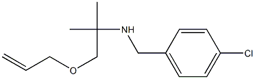 Allyl 2-(4-chlorobenzylamino)-2-methyl-2-methylethyl ether Structure