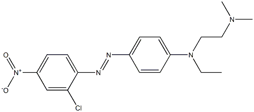 N-[4-[(2-Chloro-4-nitrophenyl)azo]phenyl]-N-ethyl-N',N'-dimethylethylenediamine 구조식 이미지