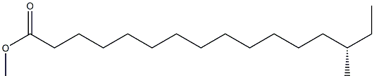 [S,(+)]-14-Methylhexadecanoic acid methyl ester 구조식 이미지