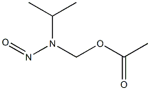 Acetic acid (isopropylnitrosoamino)methyl ester 구조식 이미지