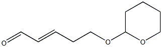 (2E)-5-[(Tetrahydro-2H-pyran)-2-yloxy]-2-pentenal 구조식 이미지