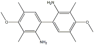 4,4'-Dimethoxy-3,3',5,5'-tetramethyl-2,2'-diamino-1,1'-biphenyl Structure