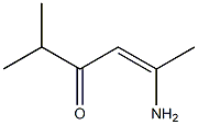 (Z)-5-Amino-2-methyl-4-hexen-3-one Structure