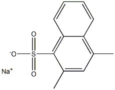 2,4-Dimethyl-1-naphthalenesulfonic acid sodium salt Structure