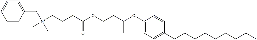 N,N-Dimethyl-N-benzyl-N-[3-[[3-(4-nonylphenyloxy)butyl]oxycarbonyl]propyl]aminium Structure