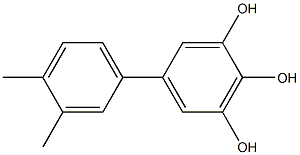 5-(3,4-Dimethylphenyl)-1,2,3-benzenetriol 구조식 이미지