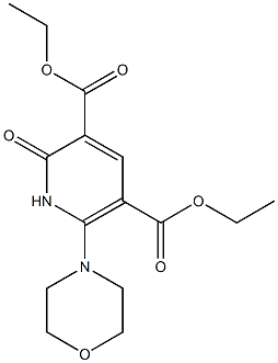 6-Morpholino-1,2-dihydro-2-oxopyridine-3,5-dicarboxylic acid diethyl ester Structure
