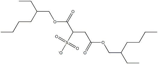 2-Sulfonatobutanedioic acid bis(2-ethylhexyl) ester Structure