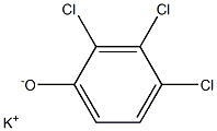 Potassium 2,3,4-trichlorophenolate 구조식 이미지