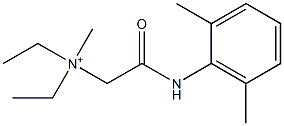 2-[(2,6-Dimethylphenyl)amino]-N,N-diethyl-N-methyl-2-oxoethanaminium 구조식 이미지
