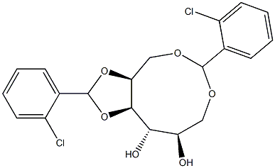 1-O,6-O:4-O,5-O-Bis(2-chlorobenzylidene)-L-glucitol Structure