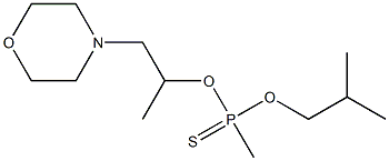 Methylphosphonothioic acid O-isobutyl O-(1-methyl-2-morpholinoethyl) ester Structure