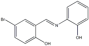 2-[[(5-Bromo-2-hydroxyphenyl)methylene]amino]phenol 구조식 이미지