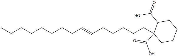Cyclohexane-1,2-dicarboxylic acid hydrogen 1-(6-pentadecenyl) ester 구조식 이미지
