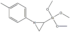 1-(4-Methylphenyl)-2-trimethoxysilylaziridine Structure