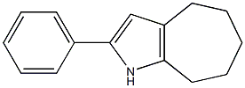 2-Phenyl-1,4,5,6,7,8-hexahydrocyclohepta[b]pyrrole Structure